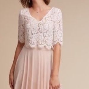 Jenny Yoo (never worn) off-white Lace v-neck